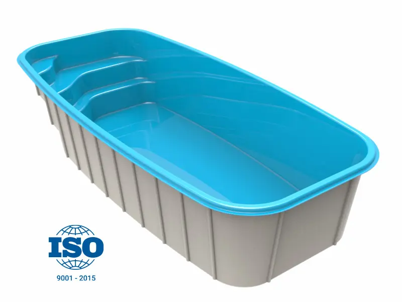 Moldear - Piscina Línea Banco y Escalera - MBE680 Moldear - Piscina Línea Banco y Escalera - MBE680