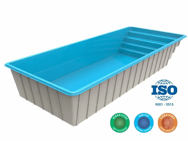 Moldear - Piscinas de Fibra de Vidrio Piscina Línea Recta Moldear