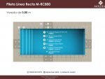 Moldear - Piscina Línea Recta MRC800