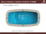 Moldear - Piscina Línea Banco y Escalera - MBE680