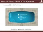 Moldear - Piscina Línea Banco y Escalera - MBE680